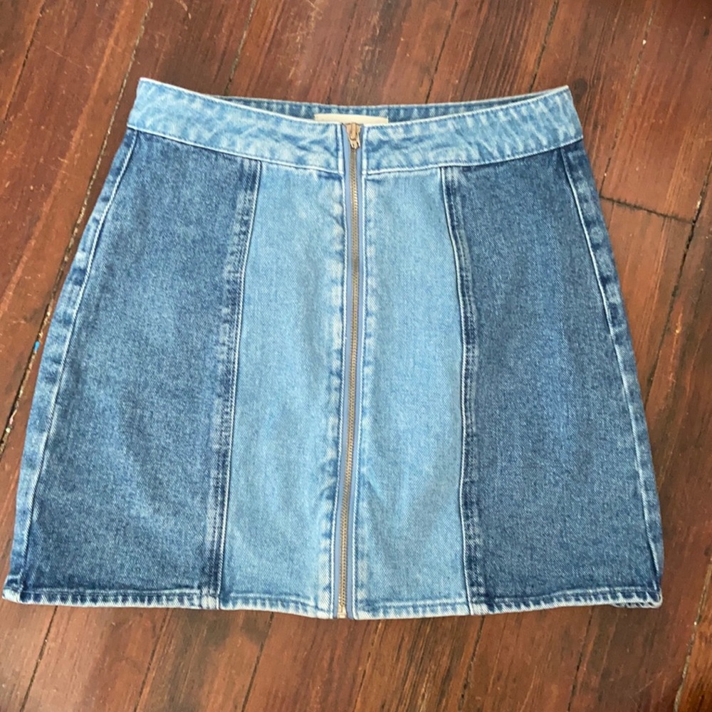 Denim mini skirt